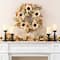 Glitzhome® 24" Fall Neutral Sunflower, Pumpkin and Leaf Wreath